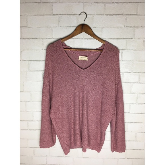 Urban Outfitters Pink V-neck Sweater - Picture 5 of 8
